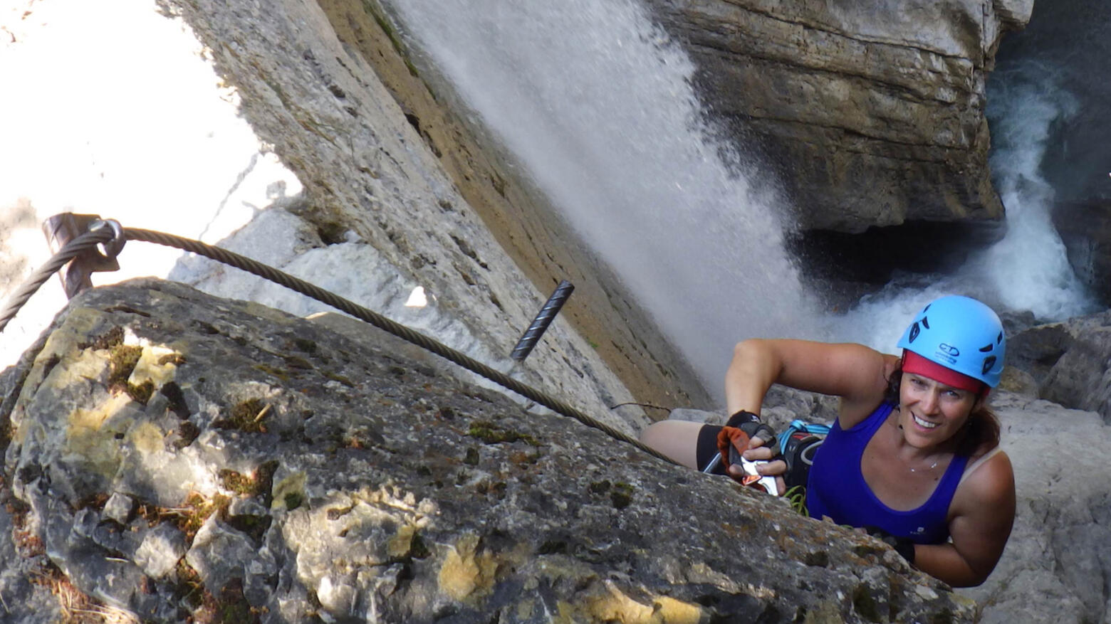 Spokojení zákazníci na ferratě.