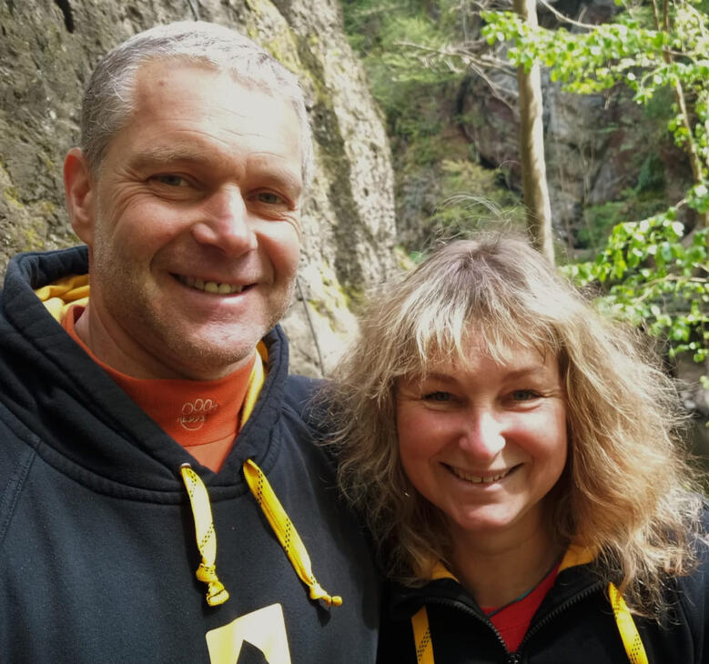 Zkušení instruktoři Honza a Lucka